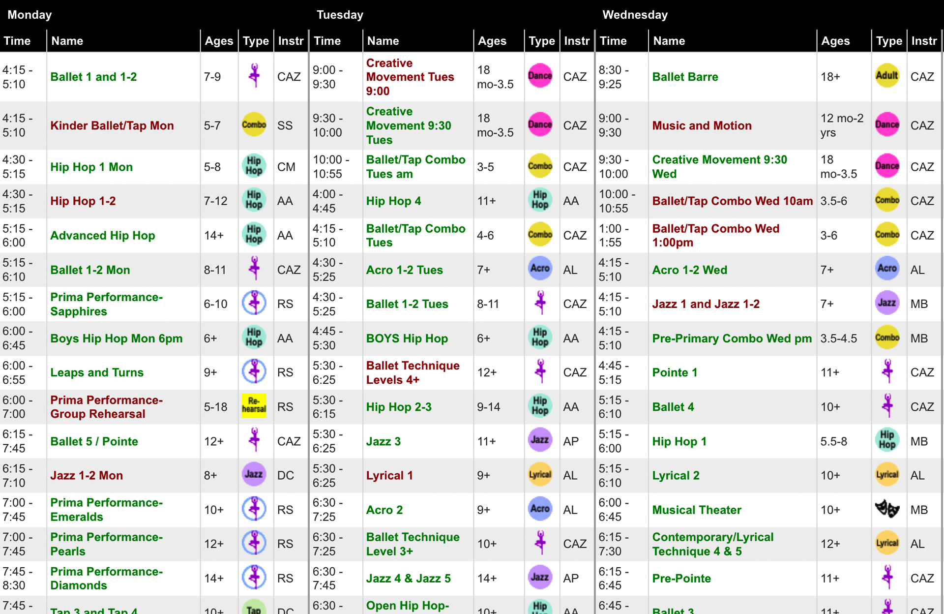 class_schedule